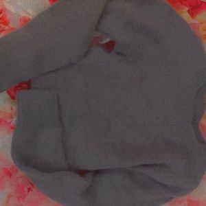 Gray cropped sweater
